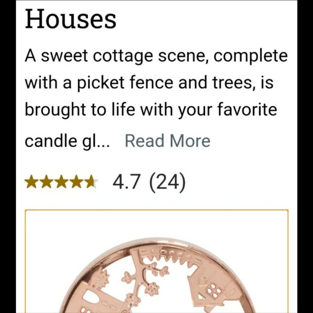 YANKEE CANDLE ILLUMA LID JAR COPPER TOPPER HOUSES BNWT Retired
